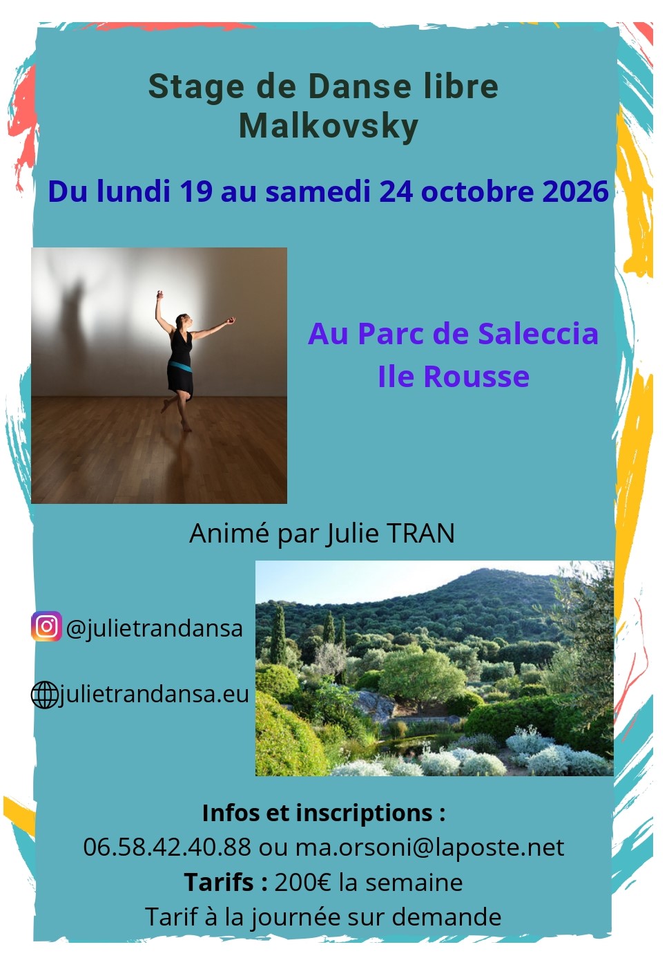 Stage de Danse Libre Malkovsky avec Julie Tran